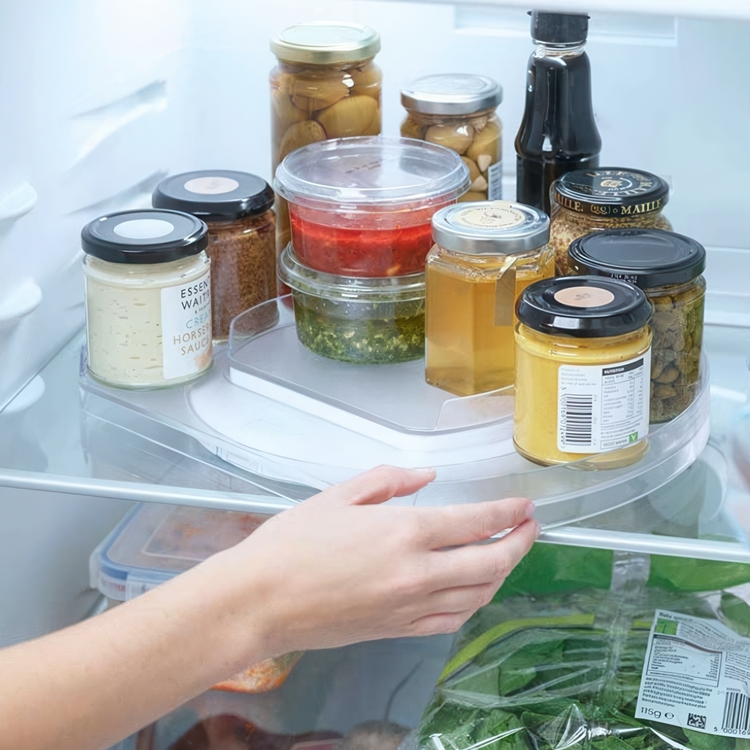 FRIDGE-STORE ROTATING ORGANISER, 33 x 28 x H 4,4 cm, Joseph Joseph, Transparent