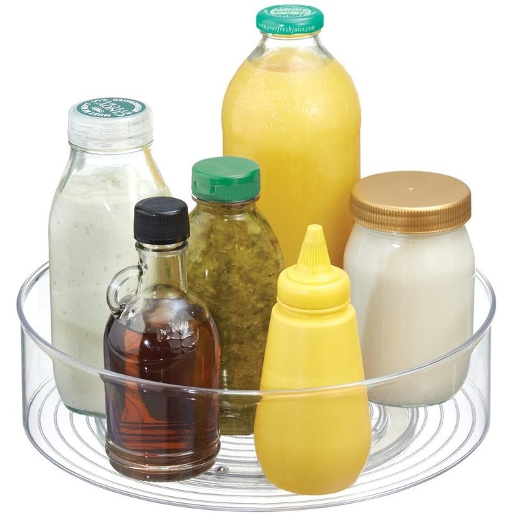 Revolving Fridge Bin, LAZY SUSAN, Ø 29,2 cm, Transparent