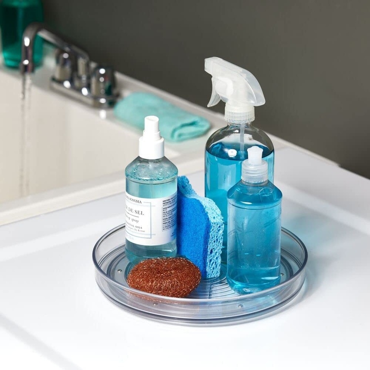 Kitchen Organiser, Small, RPET TURNTABLE, Low, Ø 23 cm, Transparent