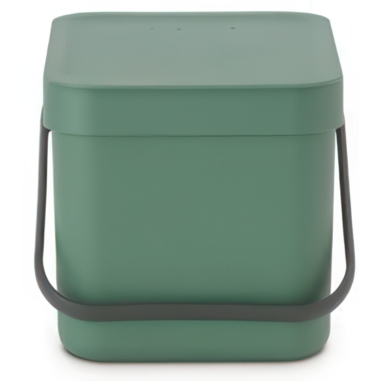 Bin for organic waste, BRABANTIA SORT & GO WASTE BIN, 6 L, Green