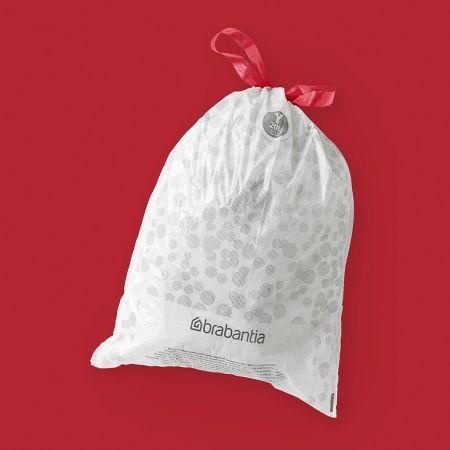 Caddy Liners, 20 L Set of 10, BRABANTIA BIN LINERS CODE Y, White