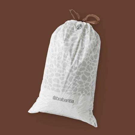 Caddy Liners, Extra strong, 40 - 45 L, Set of 20, BRABANTIA BIN LINERS CODE L, White