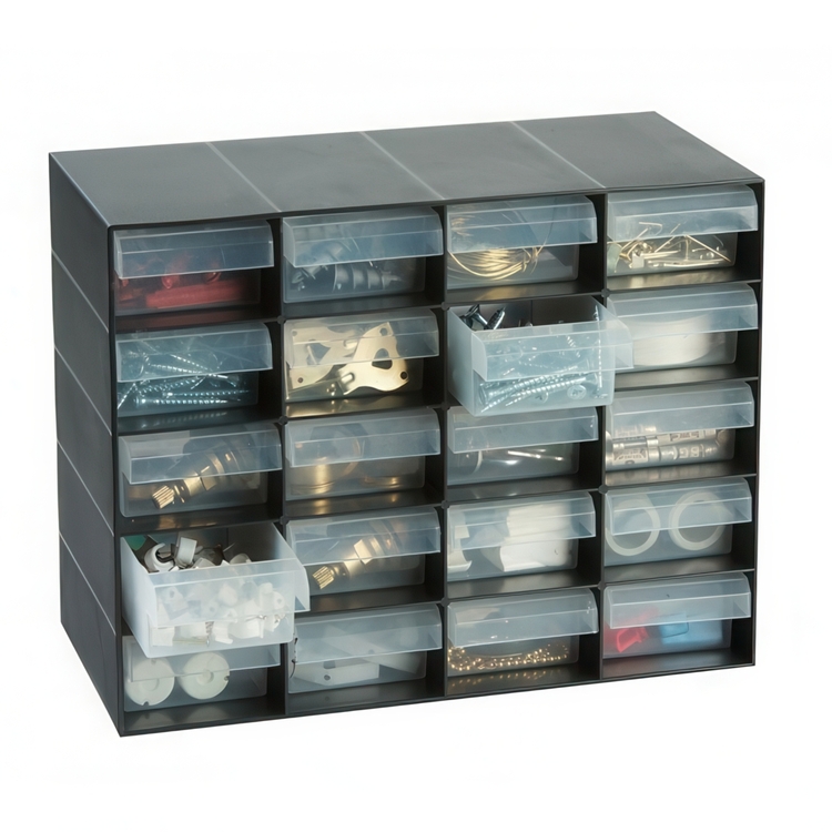 Cabinet with 20 drawers, MULTI DRAWER CABINET, 27 x 13 x H 21 cm, Garland