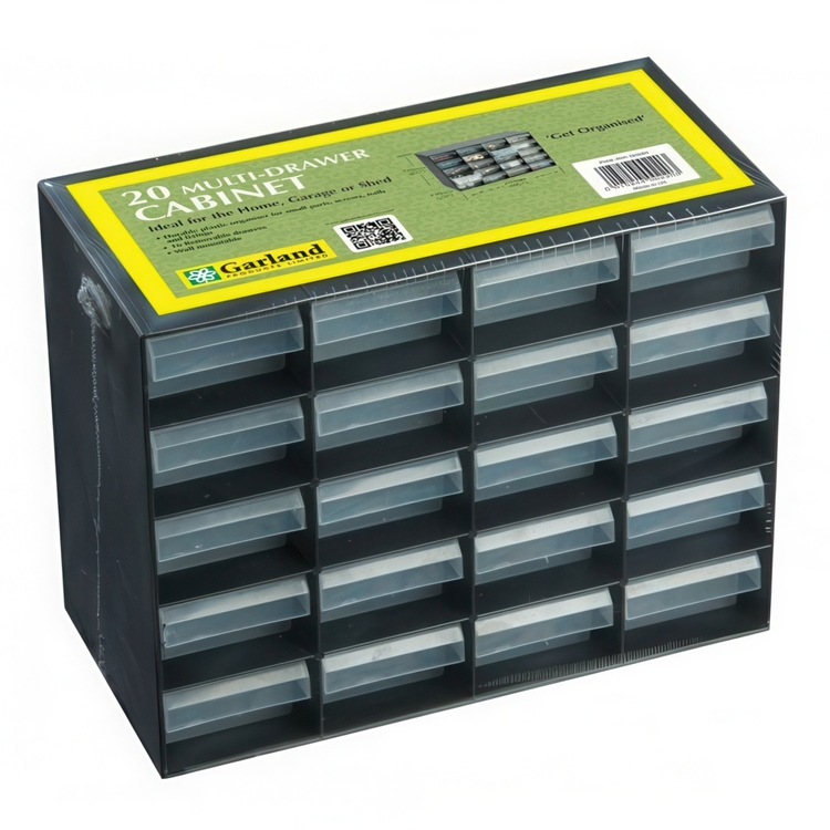 Cabinet with 20 drawers, MULTI DRAWER CABINET, 27 x 13 x H 21 cm, Garland