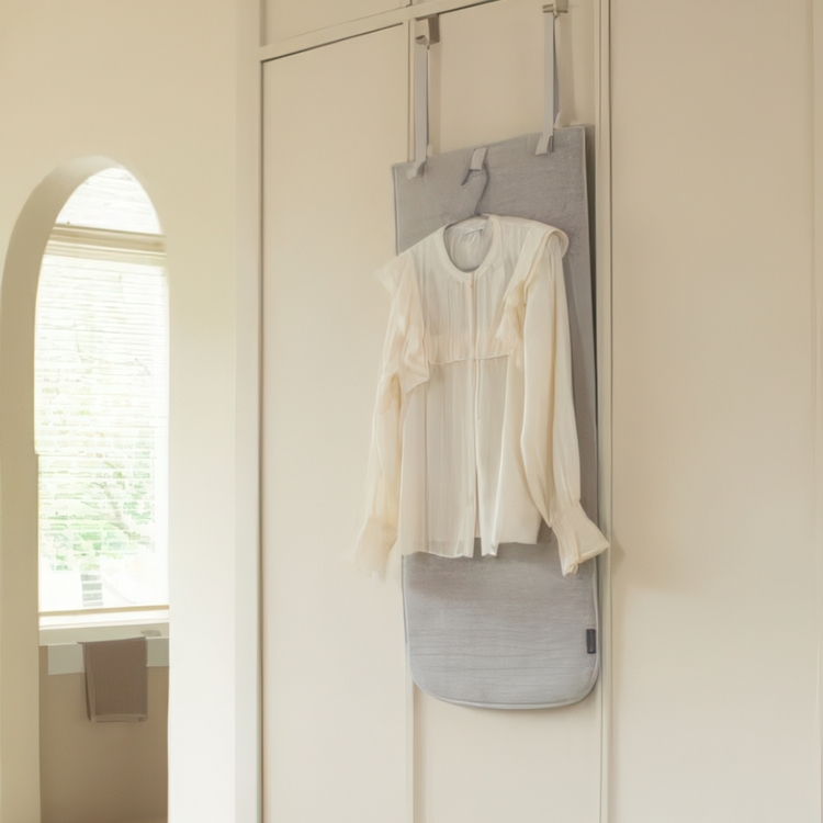 Blanket, Over Door, BRABANTIA DOOR STEAM BLANKET, 51 x 0,8 x H 110 cm , Beige-Grey