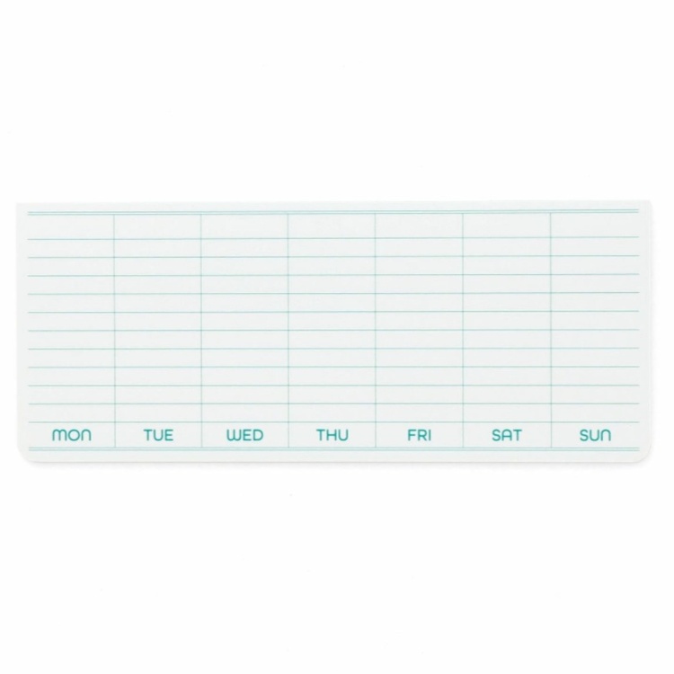 Memo Stickers, PENCO STICKY PAD WEEKLY, 18 x H7,4 cm, White