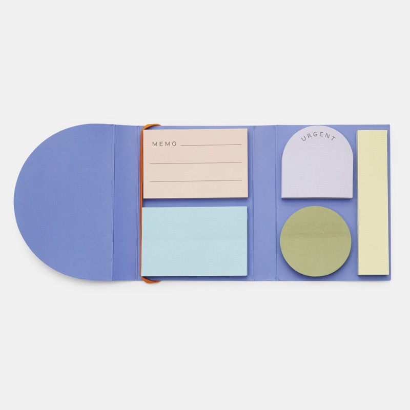 Sticky-Notes, 5 pads, KIKKERLAND, Assorted