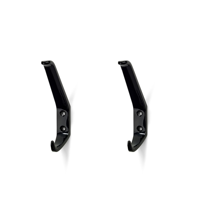 Large hooks, CHILD, set of 2, Habo, 9,6 x H17,5 cm, Black