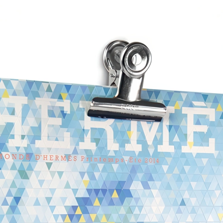 Magnetic clip, Set of 2, GRAFFA XL, 5 x 4,8 x H 3,3 cm, Chrome-plated