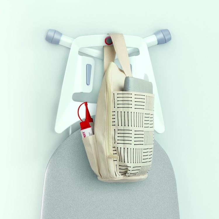 Iron bag kit with accessories, IRONING KIT, Off White