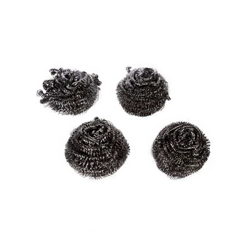 Scrubbing Sponges, Set of 4, ÉPONGES SPIRALES, 6 x H 4 cm, Silver