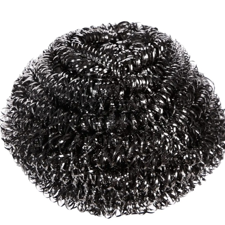 Scrubbing Sponges, Set of 4, ÉPONGES SPIRALES, 6 x H 4 cm, Silver