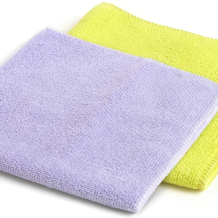 Cleaning cloths in Microfibre, Set of 2, Large, BAYETAS DE MICROFIBA XL , 38 x 36 cm, Yellow / Purple