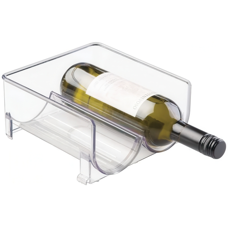 Bottle storage, 2 bottles, Stackable, WINE RACK, 20,3 x 20,3 x H 10,2 cm, Transparentr