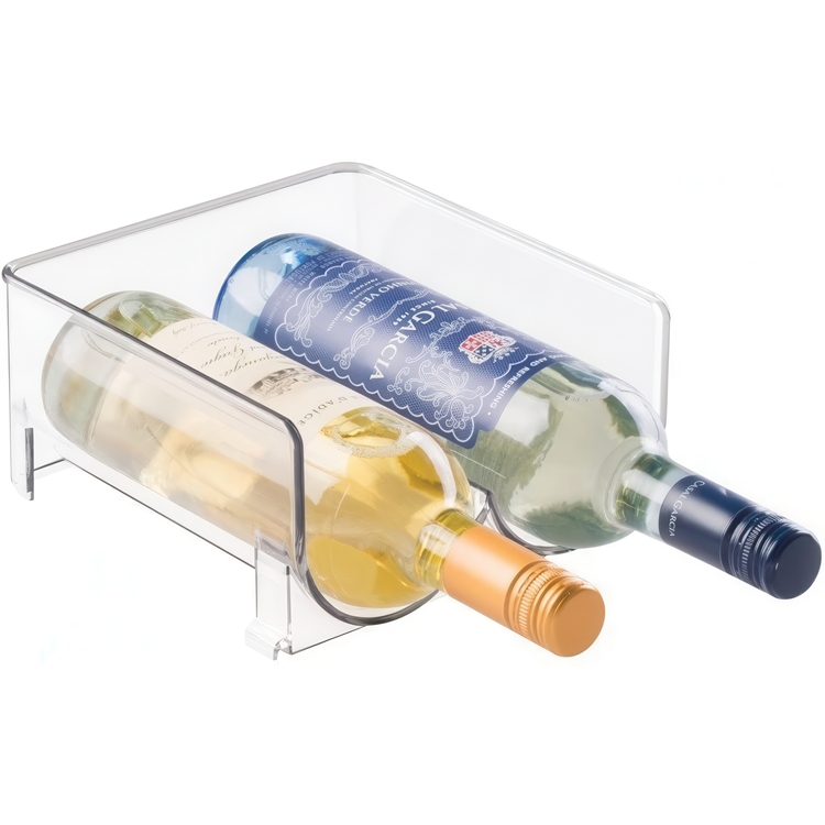 Bottle storage, 2 bottles, Stackable, WINE RACK, 20,3 x 20,3 x H 10,2 cm, Transparentr