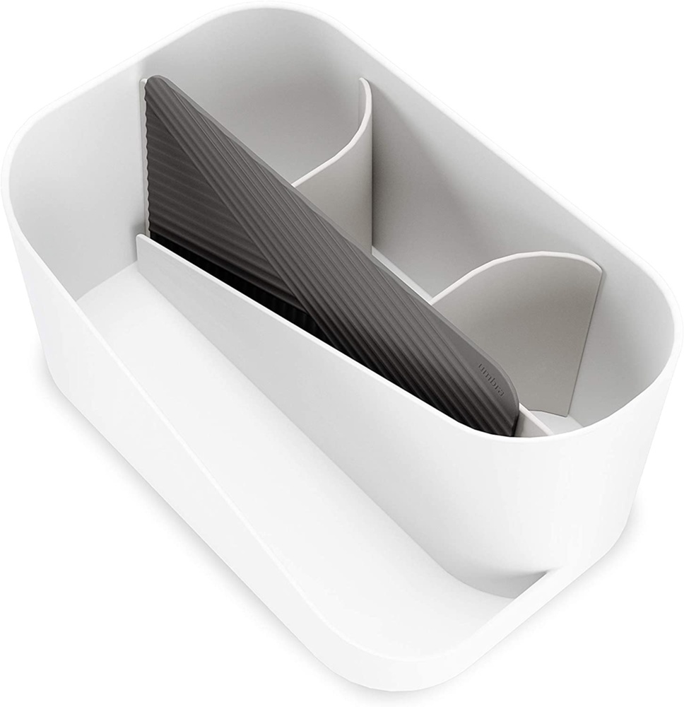 Hair Tool Organiser, UMBRA GLAM , 26,5 x 17 x H 12,5 cm, White / Grey