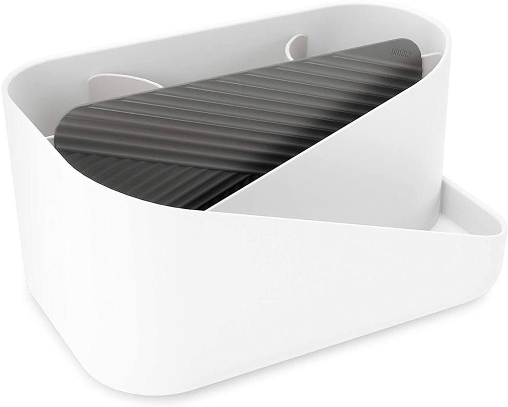 Hair Tool Organiser, UMBRA GLAM , 26,5 x 17 x H 12,5 cm, White / Grey