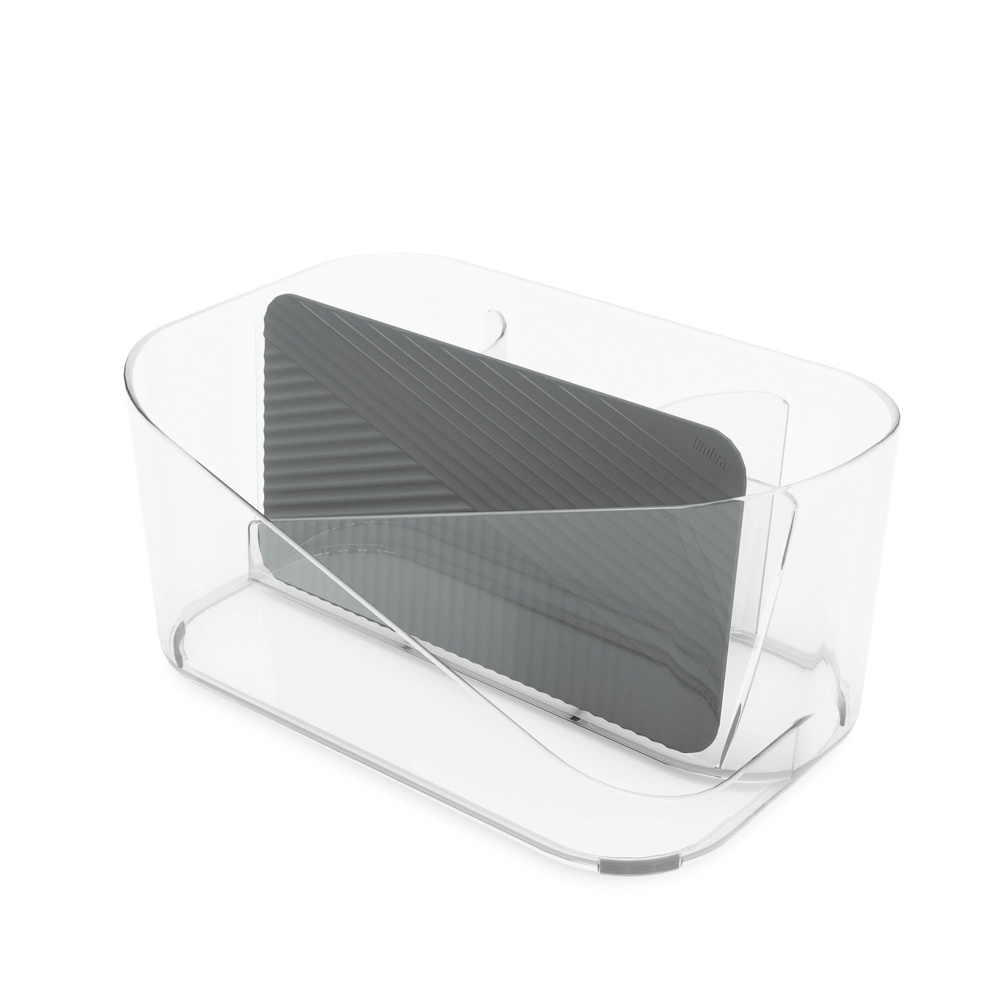 Hair Tool Organiser, UMBRA GLAM , 26,5 x 17 x H12,5 cm, Clear / Grey