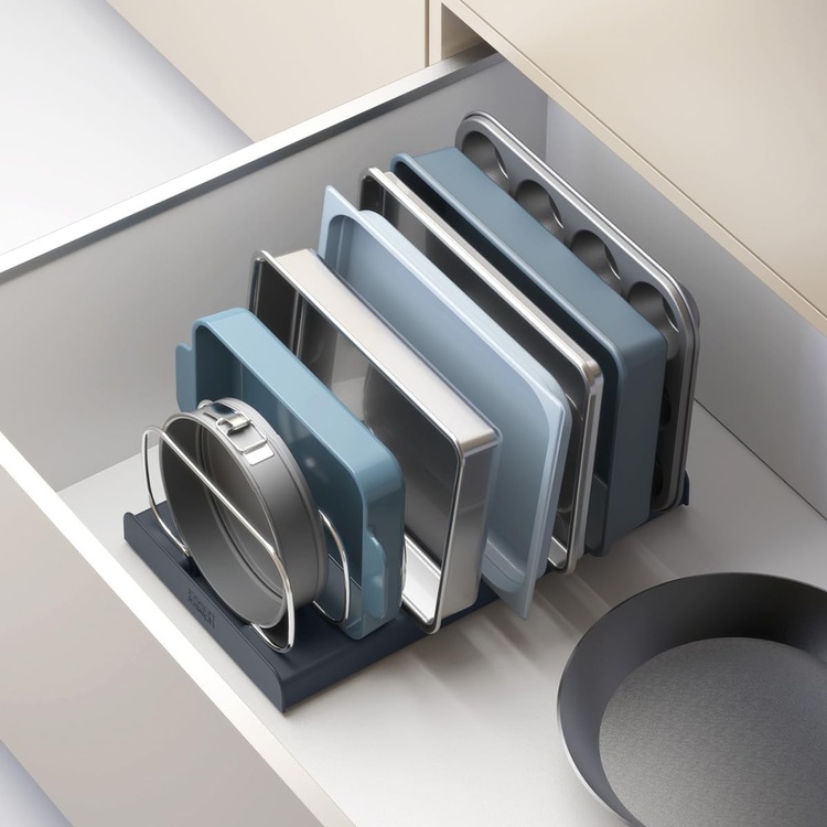 Rack for Trays, BAKWARE ORGANISER, Joseph Joseph, 32,5 x 20,6x H 12,7 cm, Grey/ Silver