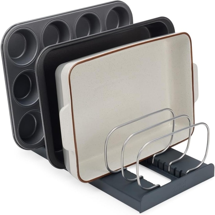 Rack for Trays, BAKWARE ORGANISER, Joseph Joseph, 32,5 x 20,6x H 12,7 cm, Grey/ Silver