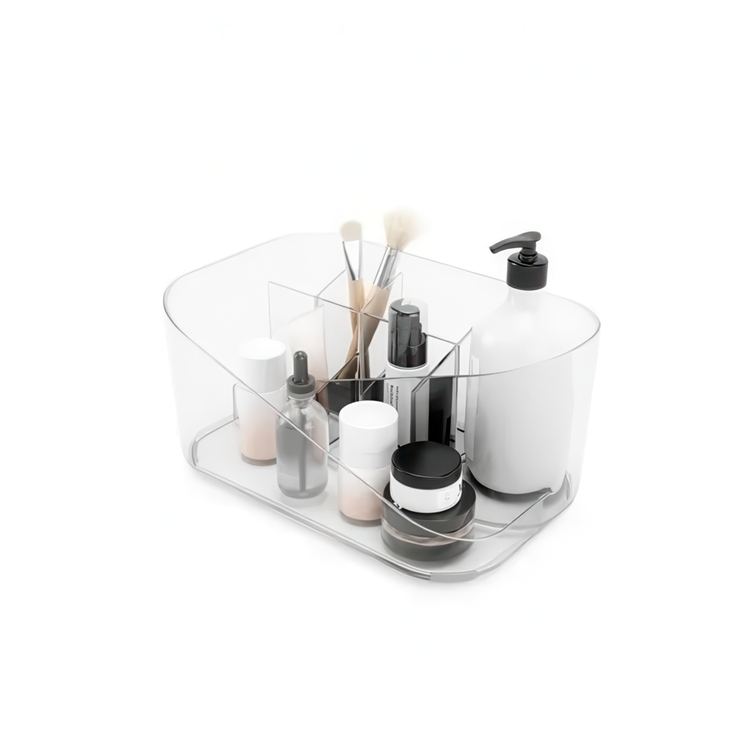 Cosmetic Organiser, UMBRA GLAM MAKE UP, 26,5 x 17 x H12,5 cm, Clear