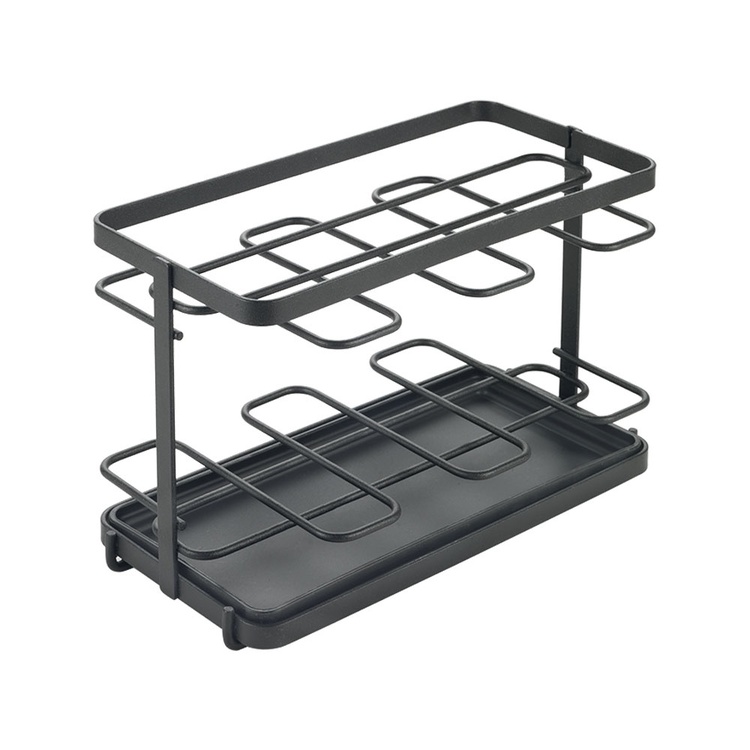 Utensils Holder in metal, TOKYO TOOL RACK, 23 x 11 x H 17 cm, Black