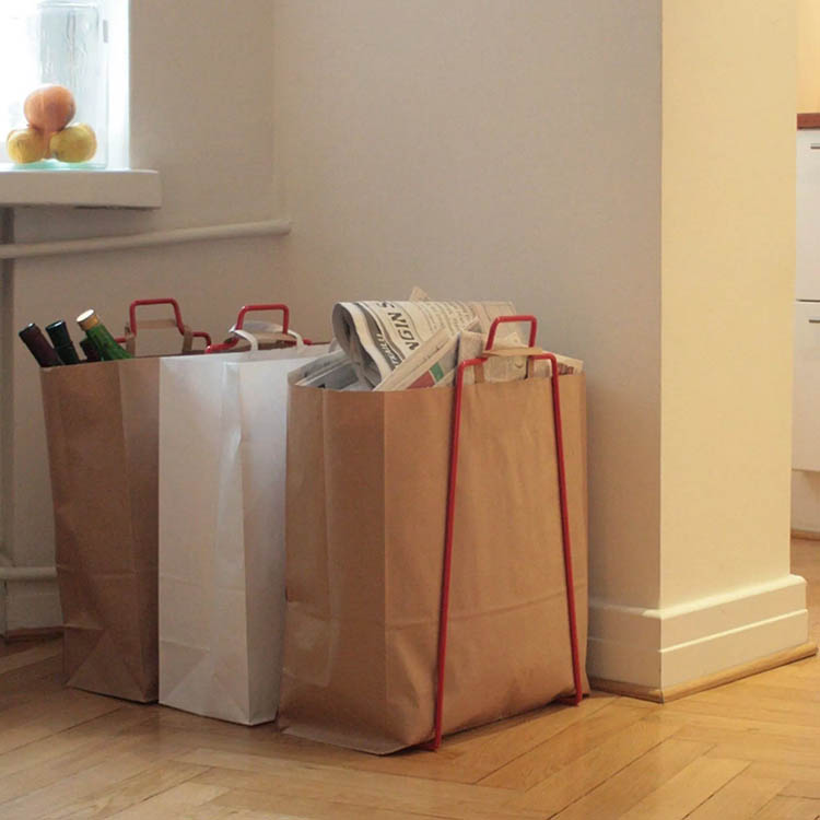 Bagholder for recycling, HELSINKI, 32 x 25 x H 55 cm