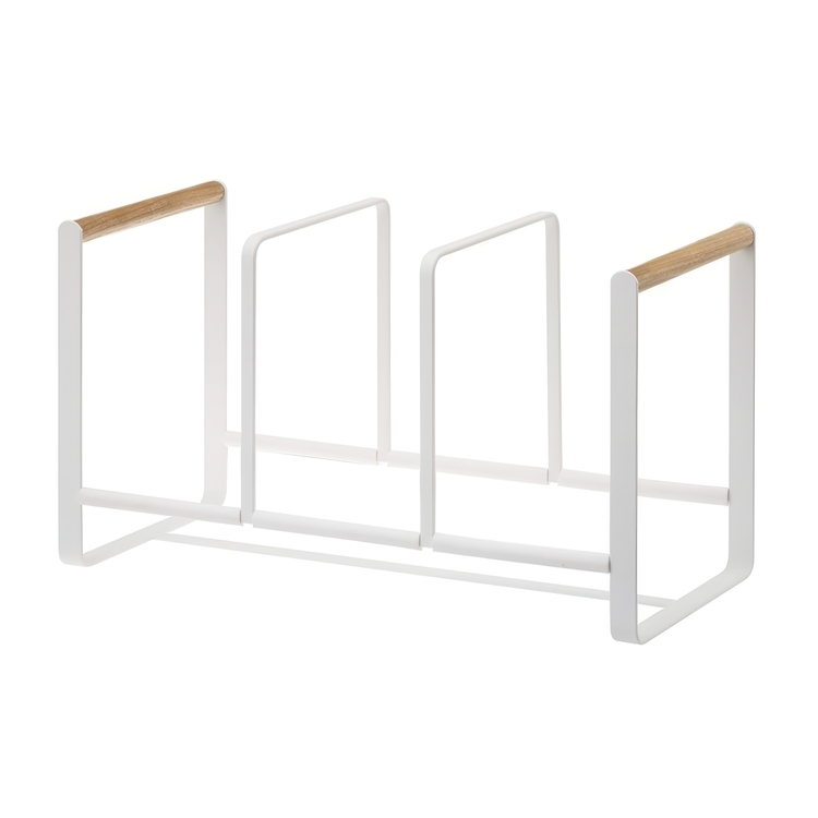 Rack for Dishes, Wide, TOSCA DISH ORGANIZER, 34,5 x 16,5 x 20 cm, Yamazaki, White