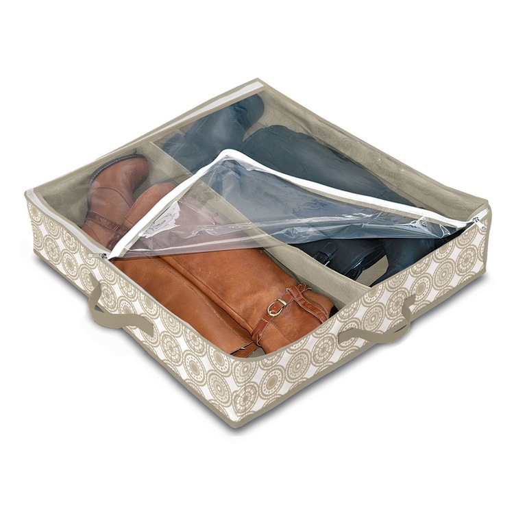Boot under-bed storage, ELLA SAND, 60 x 50 x H12 cm, Beige