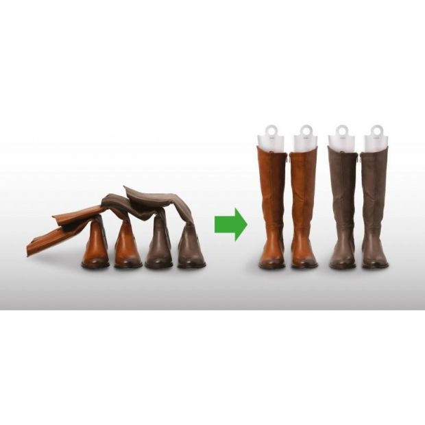 Boot shapers, set of 2, FORME PER STIVALI, Transparant white