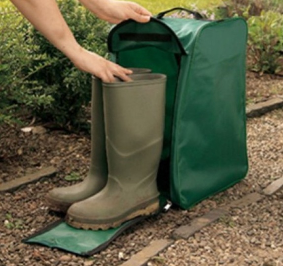 Boot bag, MUDDY BOOT BAG PREMIUM, 30 x 23 x H 43 cm, Garland, Green