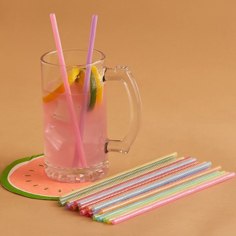 Drinking Straws, reusable, Set of 24, KIKKERLAND RAINBOW, 20 cm, Assorted