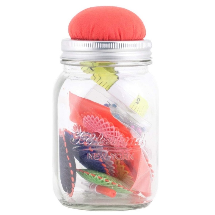 MASON JAR SEWING KIT, Kikkerland