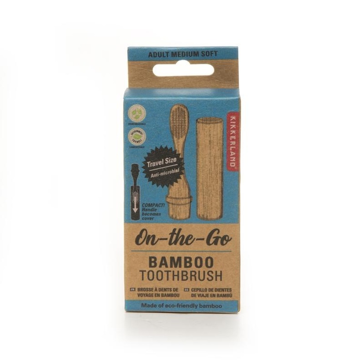 Travel Toothbrush in Bamboo, ON-THE-GO, Natur