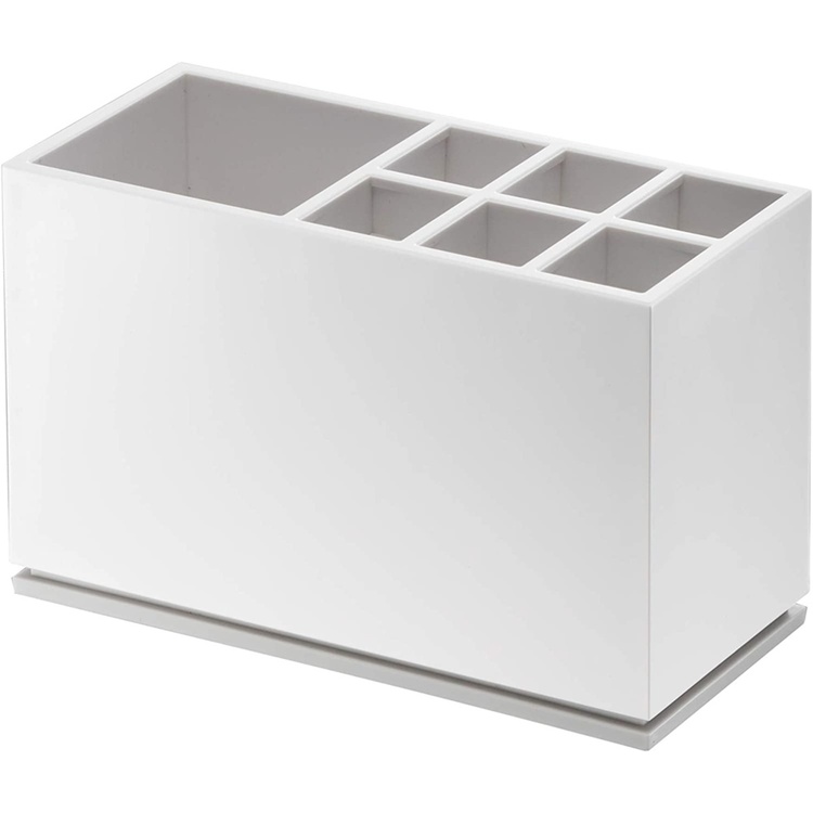 Toothbrush holder, YAMAZAKI MIST, 11 x 5 x H 7 cm, White