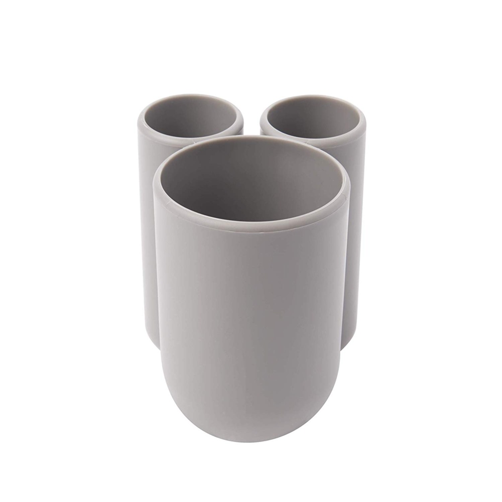 Toothbrush Holder, TOUCH, 10 x 8 x H 10 cm Umbra, grey