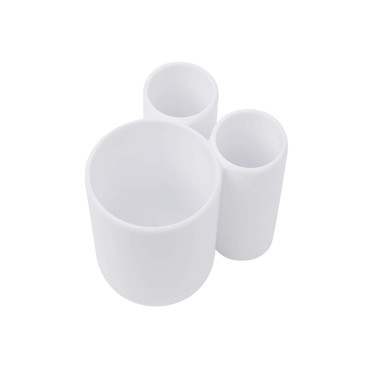 Toothbrush Holder / Pen cup, TOUCH, 10 x 8 x H 10 cm, Umbra, vit