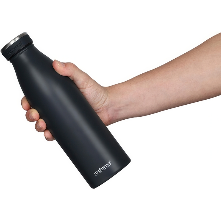 Bottle for cold or warm liquid, HYDRATE STAINLESS STEEL, 500ml