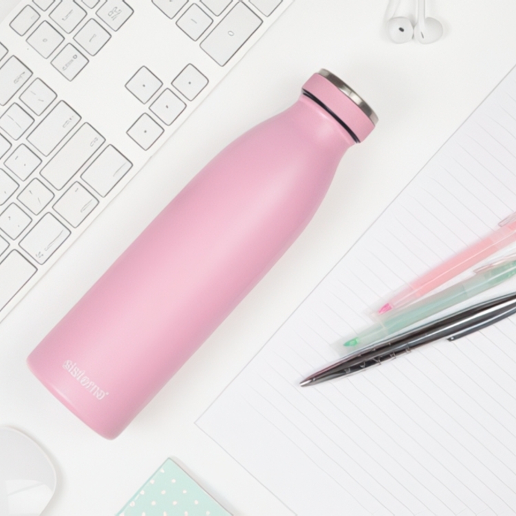 Bottle for cold or warm liquid, HYDRATE STAINLESS STEEL, 500ml