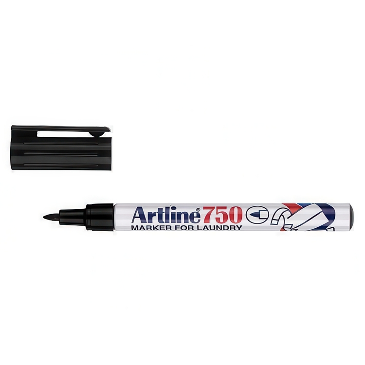 Textile Marker Pen, ARTLINE LAUNDRY MARKER, 0,7 mm, Black Marker