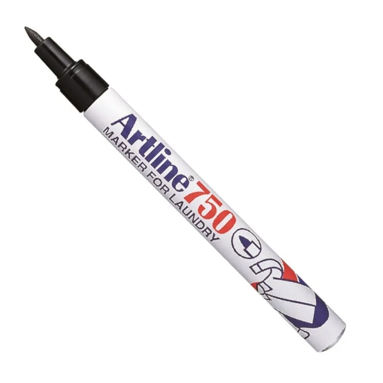 Textile Marker Pen, ARTLINE LAUNDRY MARKER, 0,7 mm, Black Marker
