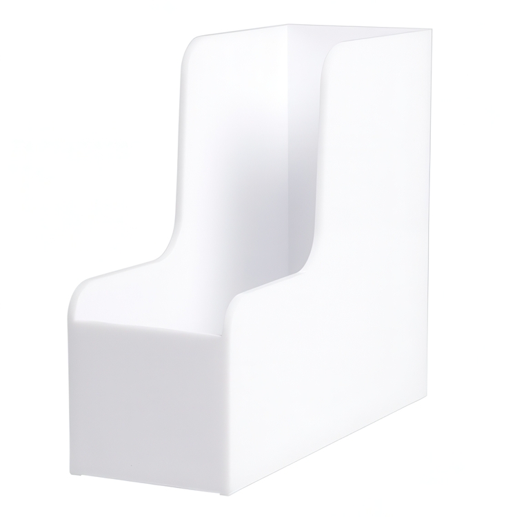 Magazine Holder, PALASET, 25,3 x 10 x H 23 cm, White