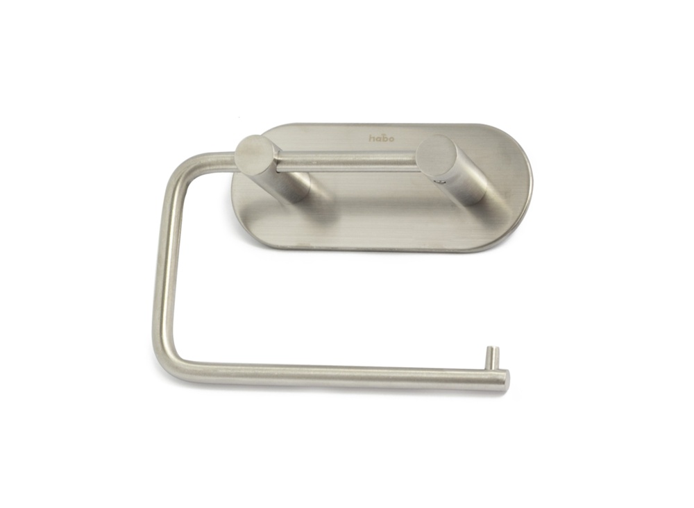 Toilet Paper Holder, Self-adhesive, HABO PLAIN, Stainless Steel