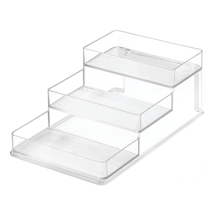 Rack, 3-Tiered, STADIUM SLIM, 26 x 16 x H 10 cm, Transparent