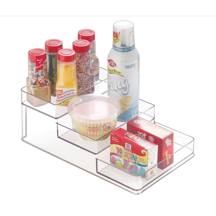 Rack, 3-Tiered, STADIUM SLIM, 26 x 16 x H 10 cm, Transparent