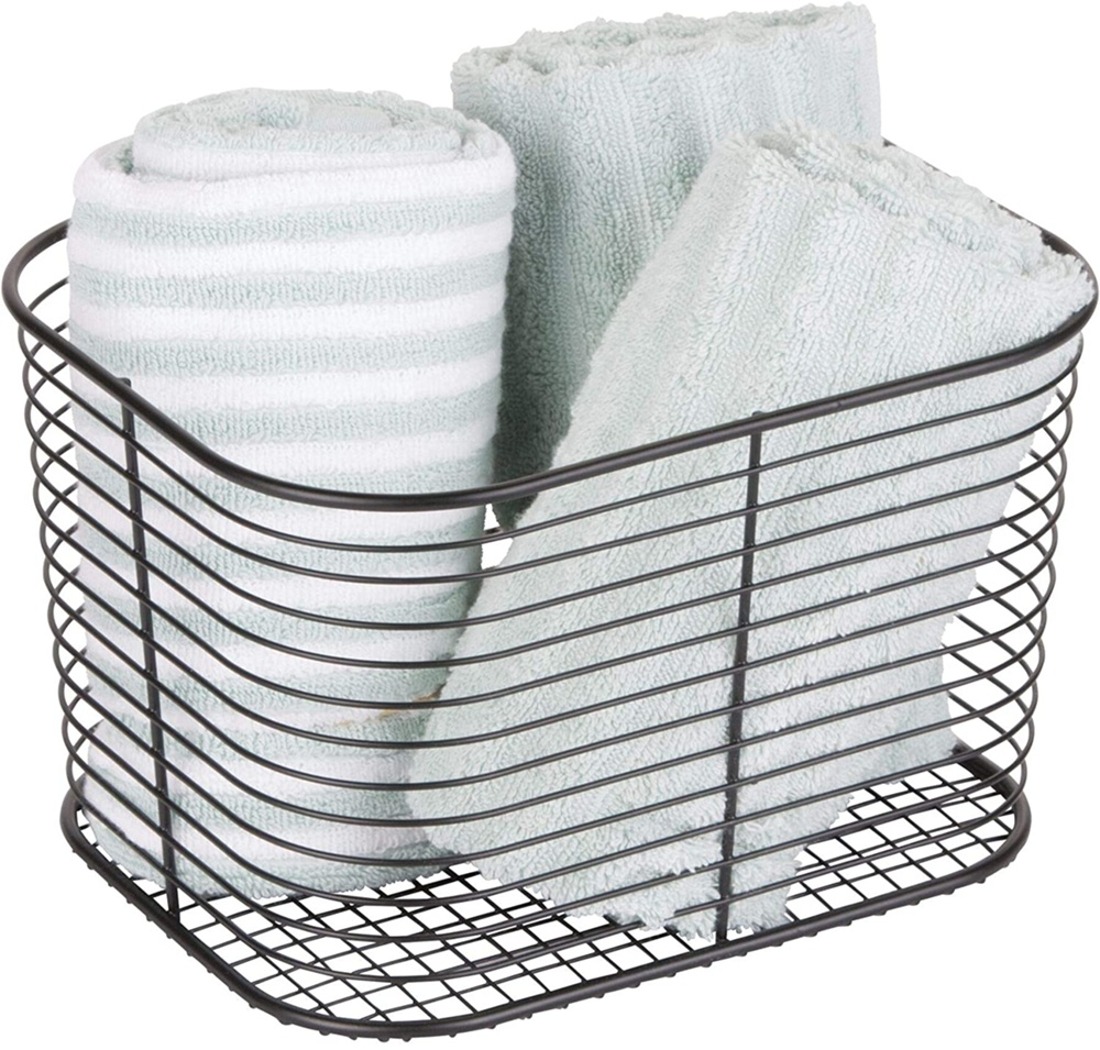 Wire basket, VIENNA LARGE, 24 x 19 x H 19 cm , Black