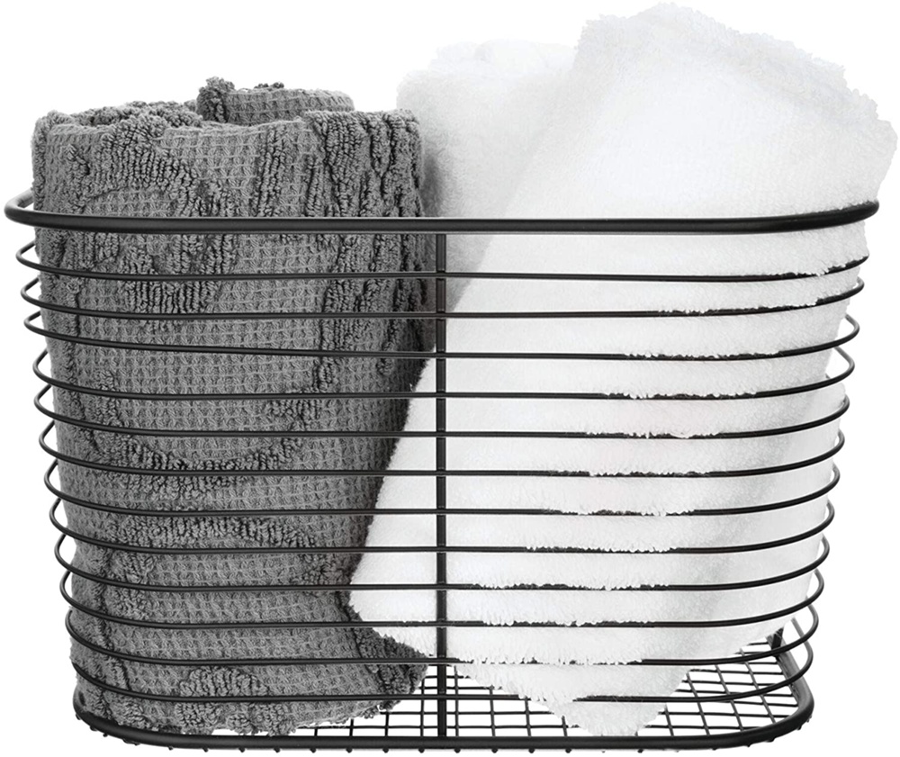 Wire basket, VIENNA LARGE, 24 x 19 x H 19 cm , Black