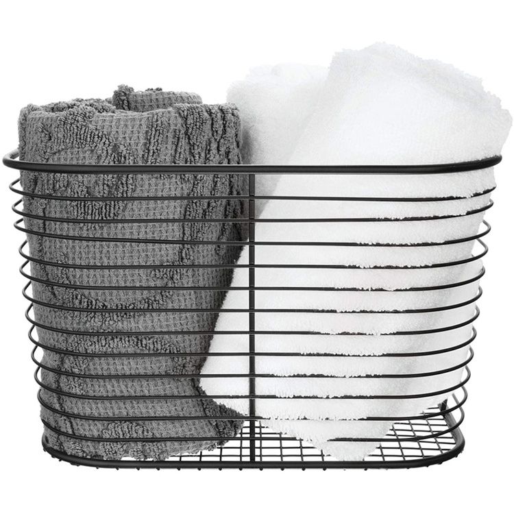 Wire basket, VIENNA LARGE, 24 x 19 x H 19 cm , Black