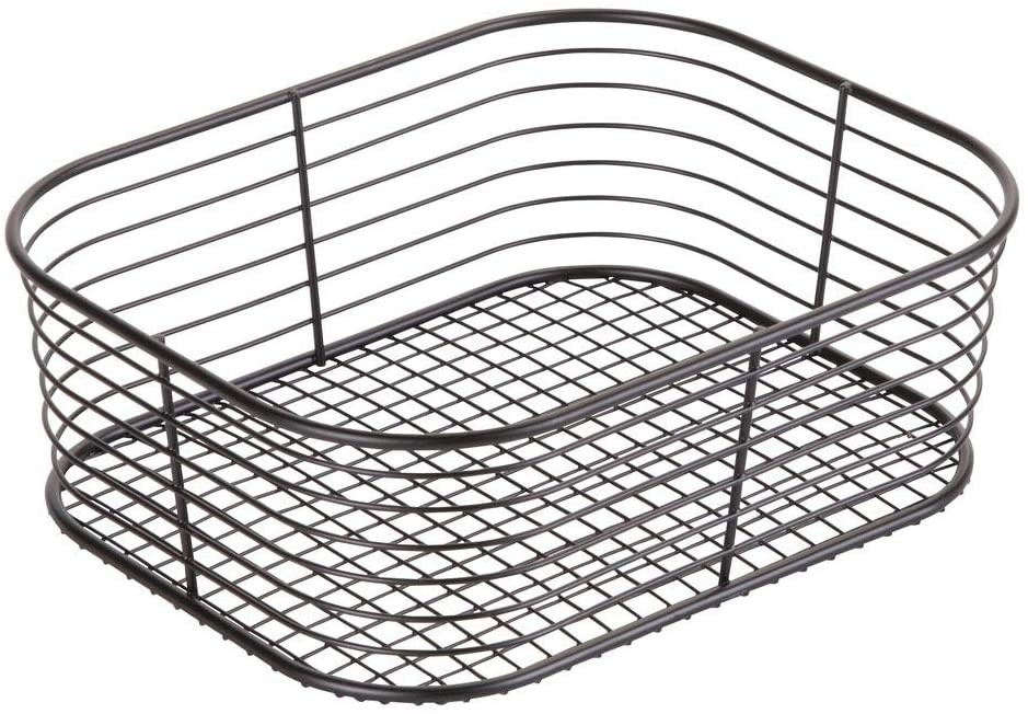 Wire basket, VIENNA SMALL, 24 x 19 x H 8 cm , Black