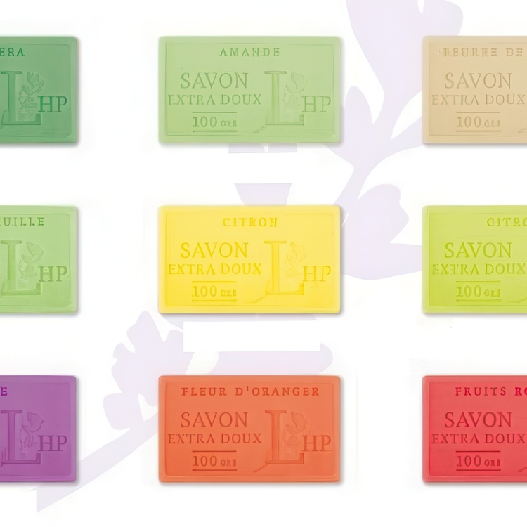 Soap with Lemon, 100 g, SAVON DE MARSEILLE CITRON, 8,5 x 5 x H 2,5 cm, Yellow